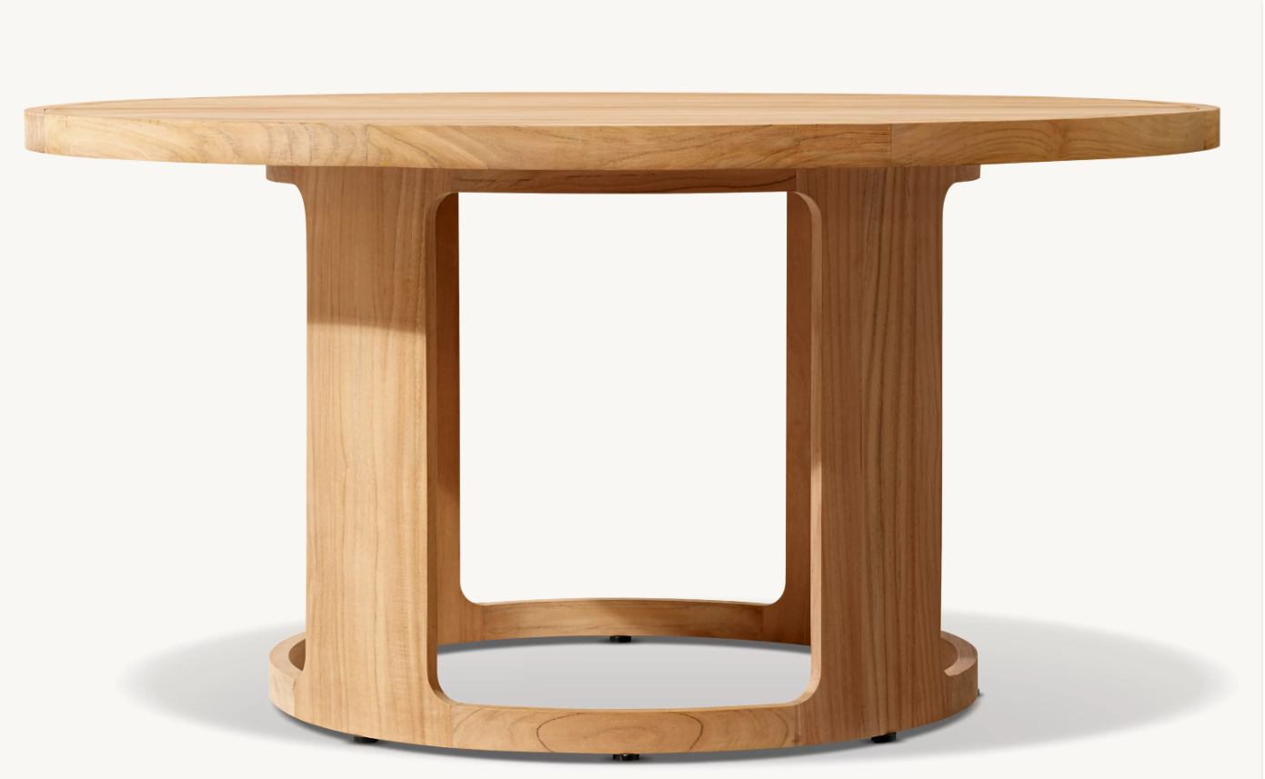 Vesper Dining Table - Round Natural Teak